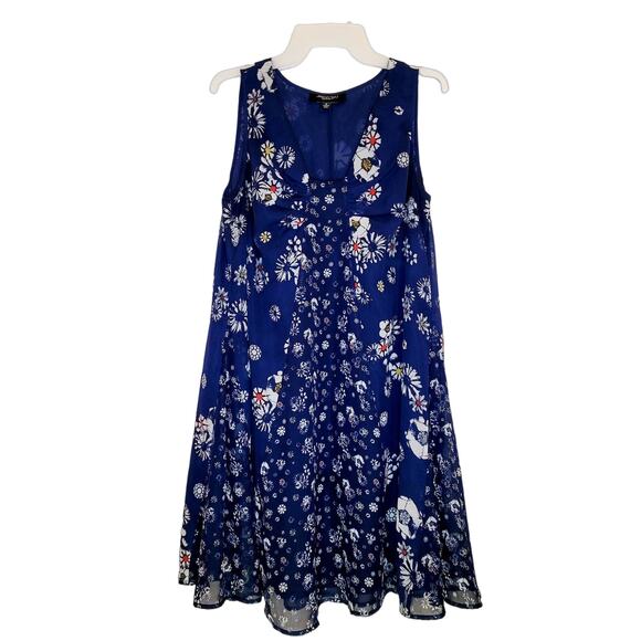 Jason Wu for Target blue mixed print floral flowy sleeveless dress - Picture 1 of 11